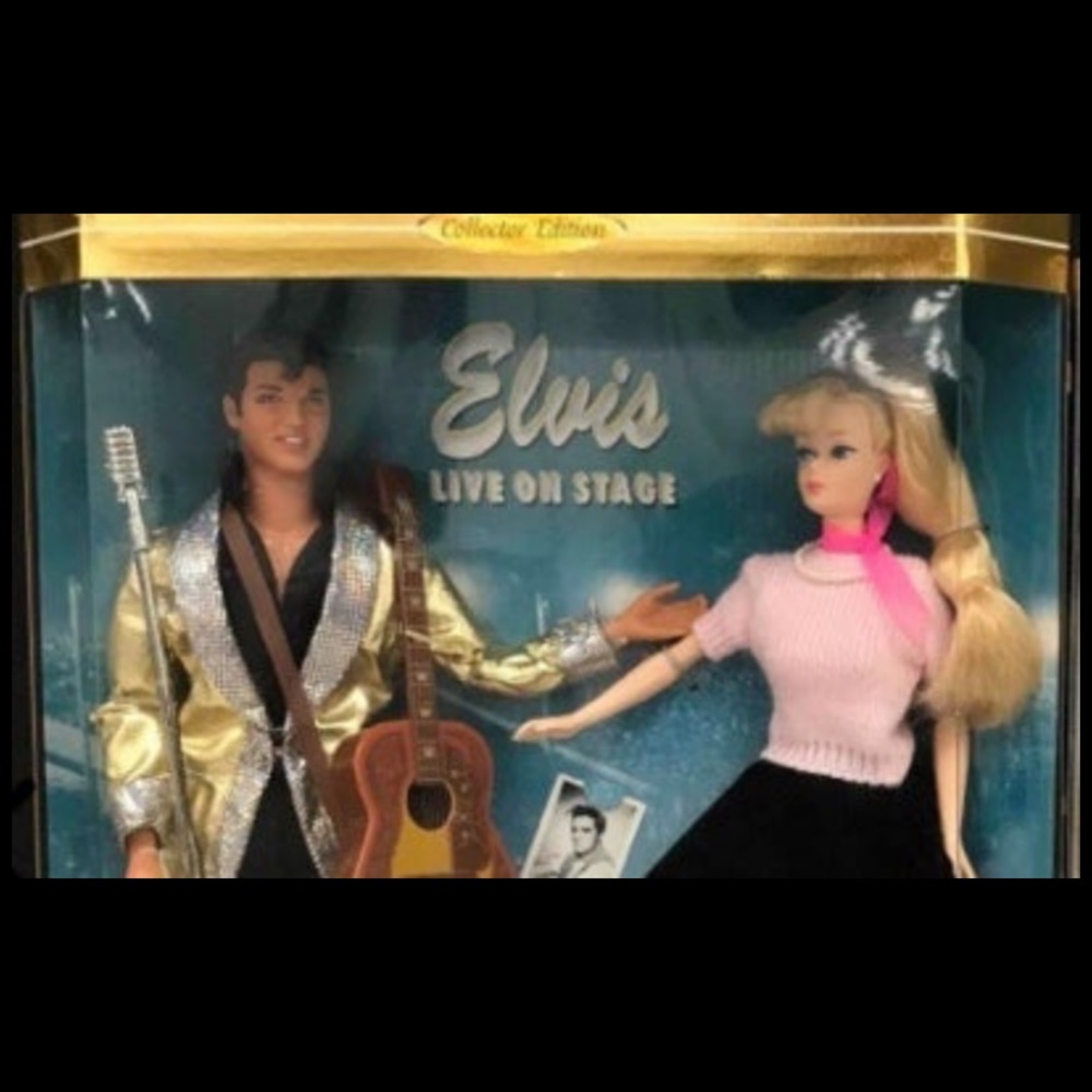 RARE FIND!!! NIB Mattel Elvis Loves Barbie Collection  (2 dolls)